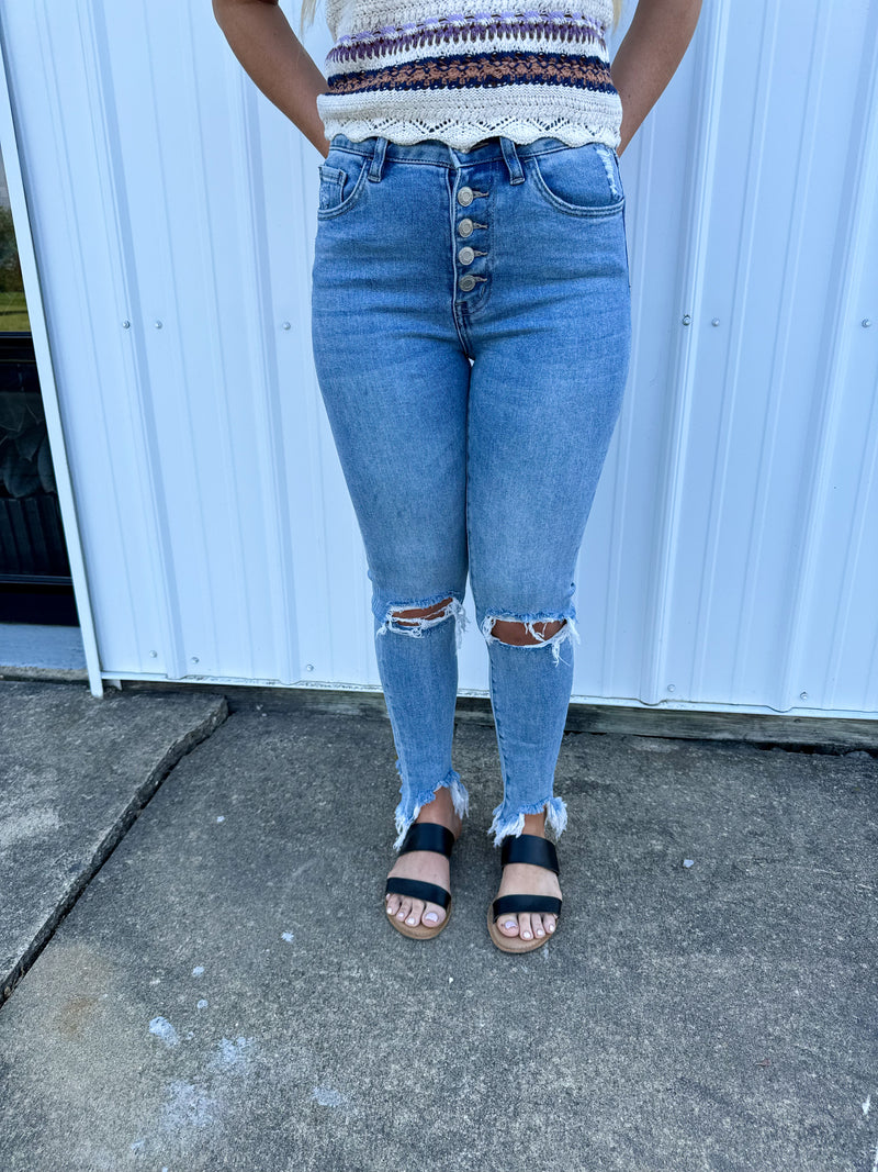 Vervet High Rise Skinny Jean- The Haylie