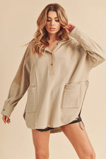 Stone Oversized Hooded Pullover