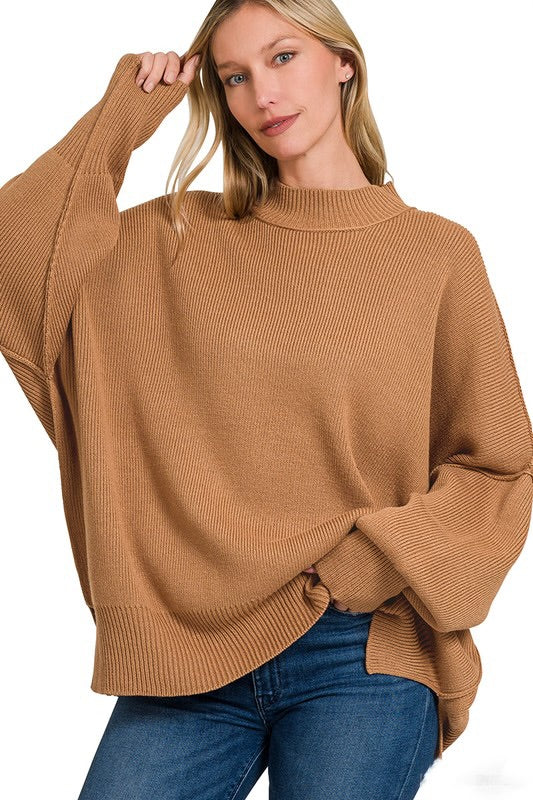 Deep Camel Oversized Sweater