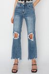 Risen High Rise Straight Crop Jean